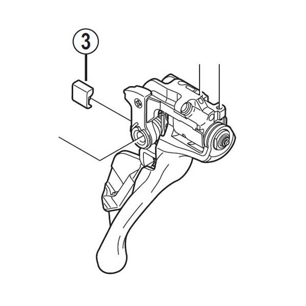 SHIMANO ST-9000 左メインレバーのみ SHIMANO ST-9000 左メインレバーのみ