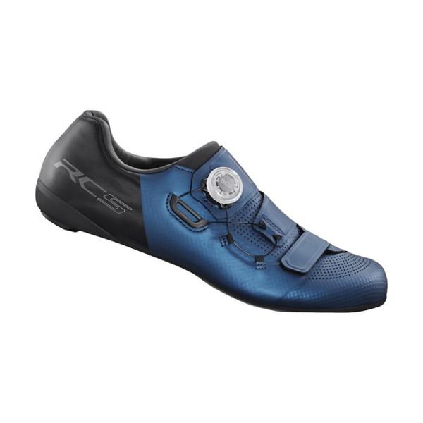 新品 SHIMANO RC502 SPD-SL シューズ ブルーブラック シマノ RC5(SH-RC502) ブルー ノーマルタイプ SPD-SL シューズ