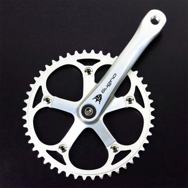 スギノ　RD4 クランク 165mm スギノ RD4 TRACK 165mm シルバー クランクセット : ワールド