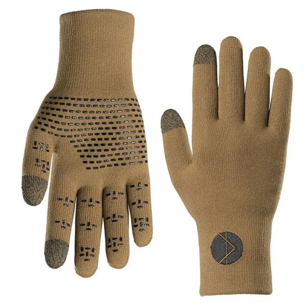 シャワーズパス Cross Point Waterproof Knit Gloves コヨーテ（ライトブラウン） タッチパネル対応
