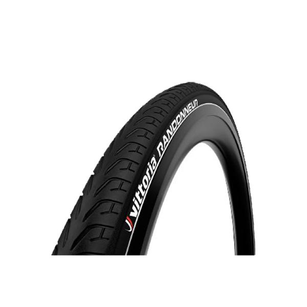 他サイト： ●ビットリア RANDONNEUR 700C クリンチャー オールブラック リフレクト無 ワイヤーの商品画像