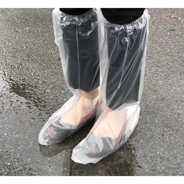 突然の雨・ゲリラ豪雨による泥はね、水はね、とびちりの対策に必須の使い捨て靴カバーです。軽量でかさばらないので持ち運びに便利で、装着も靴の上から履くだけの簡単設計。厚手のポリエチレンを採用しておりとても頑丈で、防水・耐水性に大変優れているので...