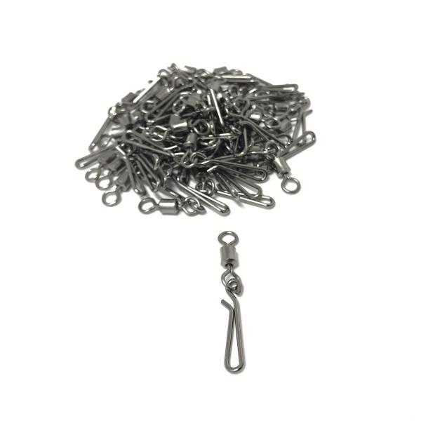 内容量：50個鋼材製で丈夫な構造なので、高強度を保証します。軽くて小さい「Q字型」のデザイン。釣り糸とフックを素早く簡単に接続できます。バス釣りのほか、一般的な淡水釣りや海釣り、オフショア釣りで高いパフォーマンスを発揮します。サイズは6種類...