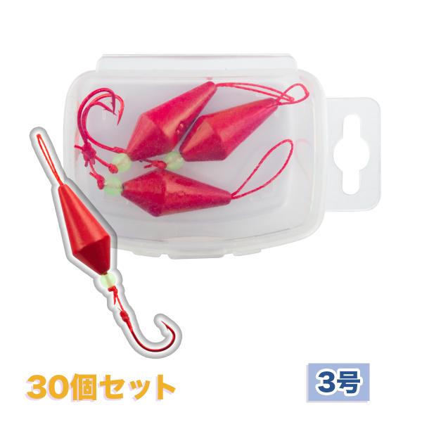 オルルド釣具 ブラクリ 仕掛け 3号 30個 ケース付き ブラクルドA 送料