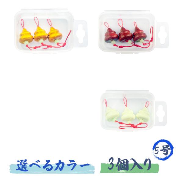 オルルド釣具 ブラクリ 仕掛け うんち型 5号 1セット 3個入り ケース
