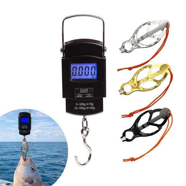 デジタルスケール 電子 測り かけはり セット 計測 フィッシング用 最大50kg 吊り下げ式 ドラグチェッカー対応 釣り具 釣り オルルド釣具 送料無料
