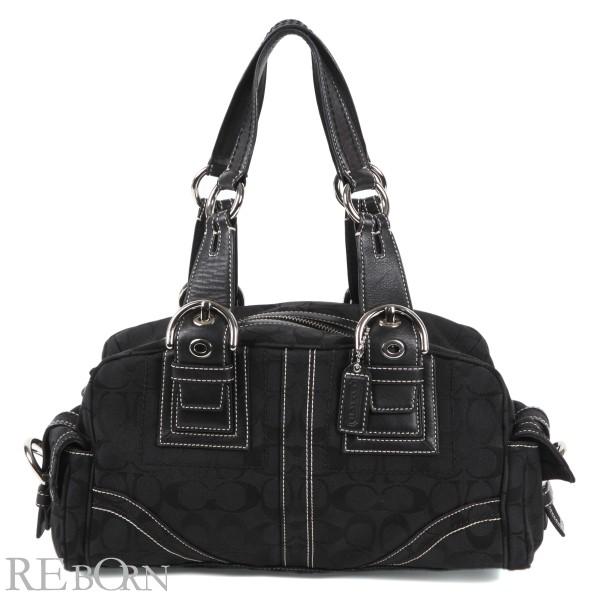 COACH コーチ ハンドバッグ ソーホー シグネチャー ブラック COACH コーチ ハンドバッグ ソーホー シグネチャー ブラック