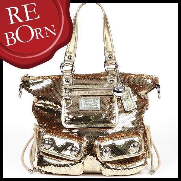 コーチバッグ ショルダー バッグ COACH ポピー 15383 シークイン 