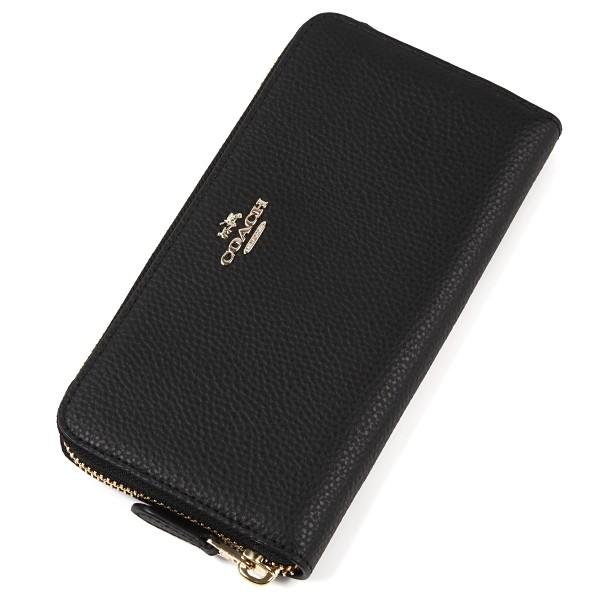 COACH コーチ 長財布 レディース レザー ブラック アウトレット F16612 