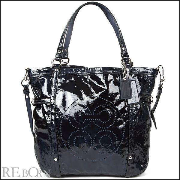 COACH コーチ バッグ パテント アンディ シンチド ネイビー 17065 