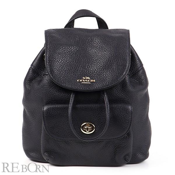 COACH コーチ リュック F37621 ビリー ミニ バックパック ペブルドレザー シボ革 シュリンクレザー