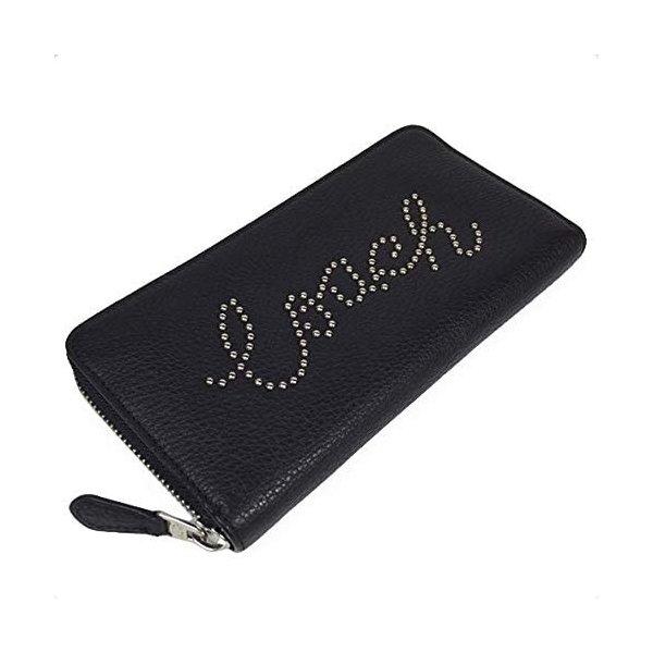 コーチCOACH長財布スタッズブラック