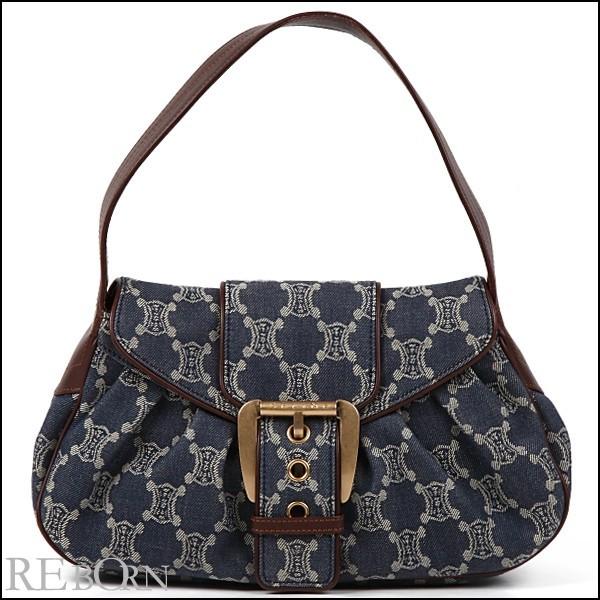 CELINE セリーヌ バッグ ショルダー マカダム柄 デニム : コーチ CELINE セリーヌ バッグ ショルダー マカダム柄 デニム : コーチ