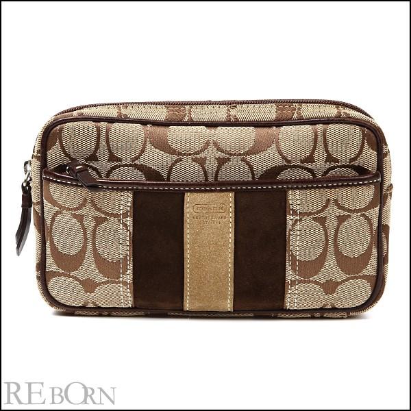 Coachコーチバッグ アウトレット ミニ ウエストポーチ シグネチャー ヒップバッグ Coach Pouch1 コーチバッグのワールドドライブ 通販 Yahoo ショッピング
