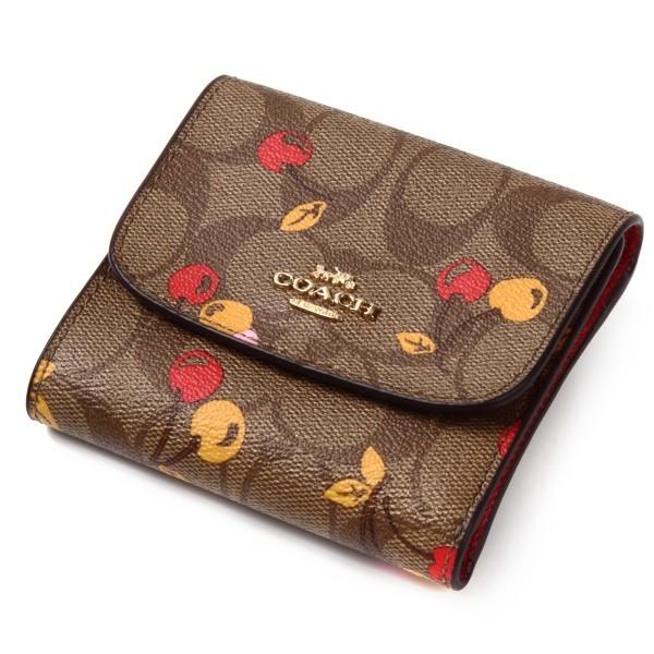 COACH チェリー柄 三つ折り財布 【公式通販】