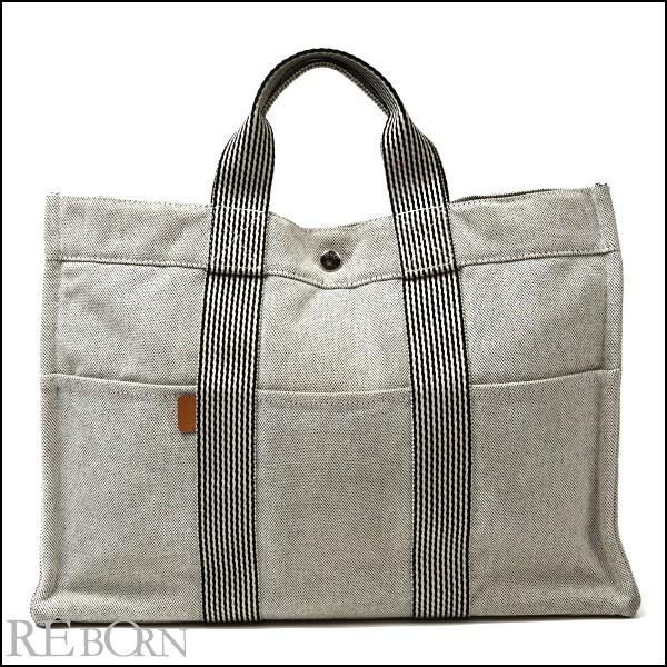 HERMES エルメス トート バッグ グレー : hermes tote : コーチ