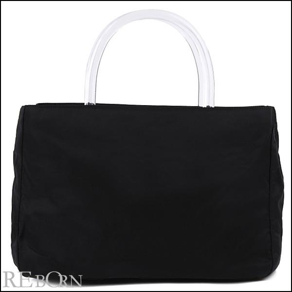 プラダ PRADA バッグ プラスチックハンドル ナイロン トート バッグ