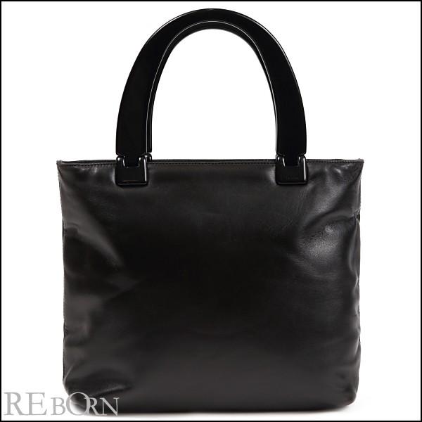 PRADA プラダ バッグ プラスチックハンドル レザー トート PRADA プラダ バッグ プラスチックハンドル レザー トート