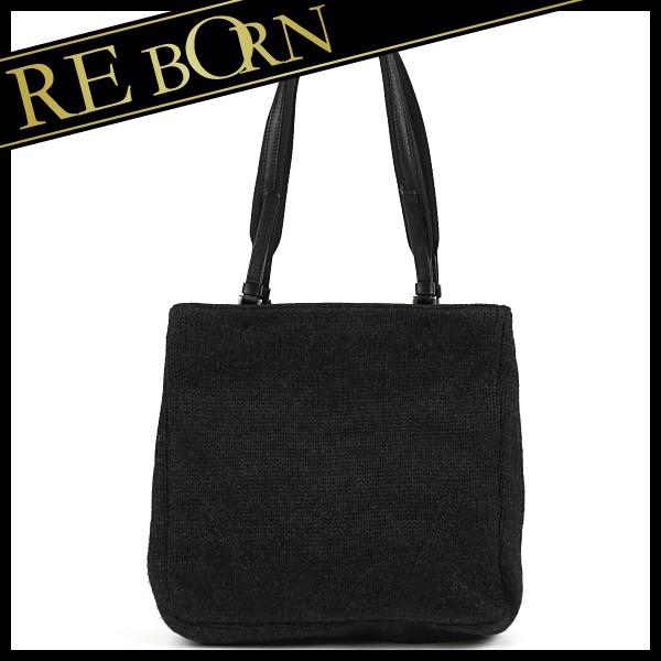 PRADA プラダ バッグ ウール トート ブラック B9446 : コーチバッグの 