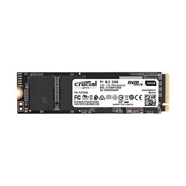 Crucial クルーシャル P1シリーズ 1TB(1000GB) 3D NAND NVMe PCIe M.2