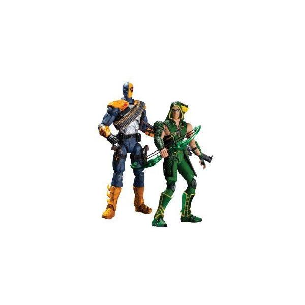 DC Collectibles Injustice Deathstroke vs. Green Arrow アクションフィギュア 人形, 2-Pack フィギュア