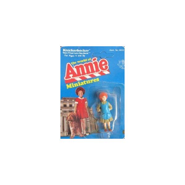 Little Orphan Annie Miniatures ANNIE Figure The World of Annie - Blue Jumper (1982 Knickerbocker)