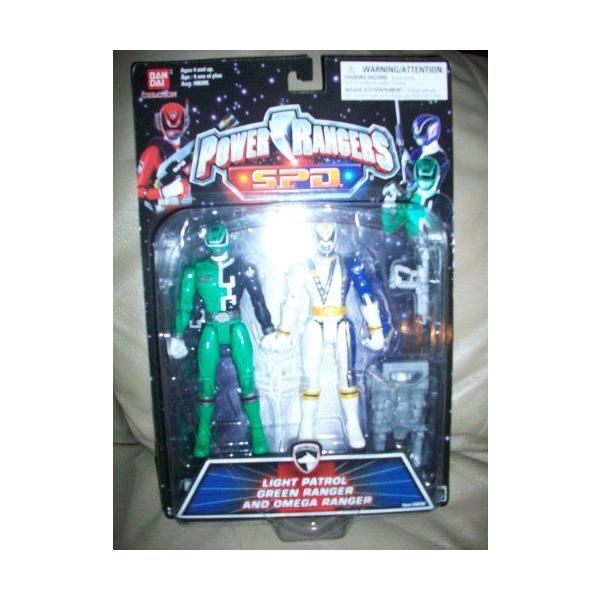 Power Rangers S.P.D light Patrol Green Ranger and Omega ranger 2 Pack フィギュア 人形 おもちゃ