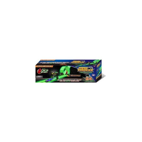Skullduggery Krazy Kars Max Traxxx - Tracer Racers Ultimate Set 24 Foot Track, Starting Gates, Lig