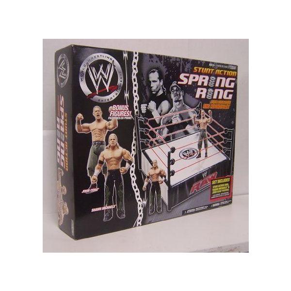 WWE (プロレス) Jakks Pacific Wrestling Stunt Action Spring Ring with John Cena and Shawn Michaels