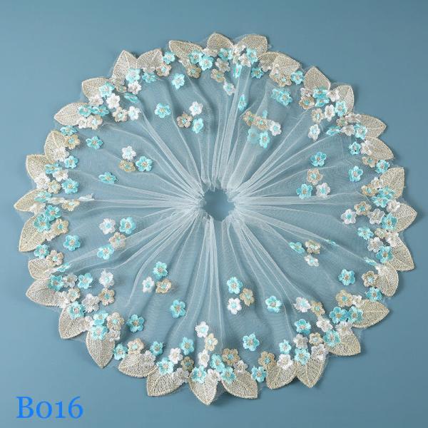 ブレード DIY 手芸用 縁飾り パイピングテープ チュールレース 花柄 手作り 生地 ハンドメイド 単位2m B016