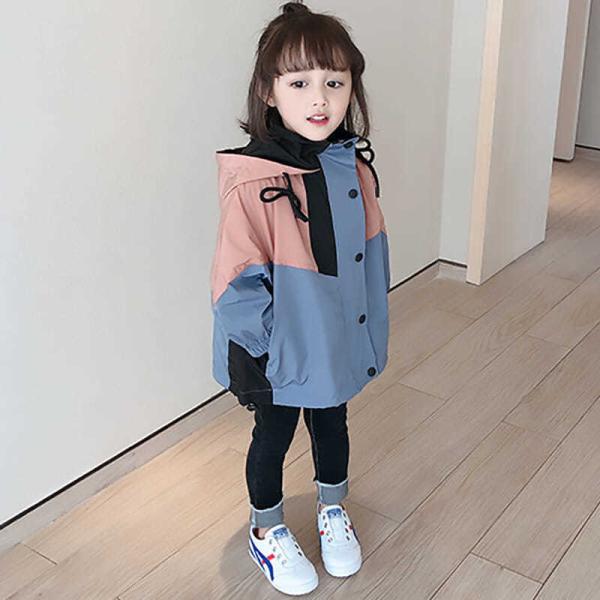 子供服 ジャケット アウター キッズ 春秋 可愛い フード付き スポーツ KCDA001(90-140)