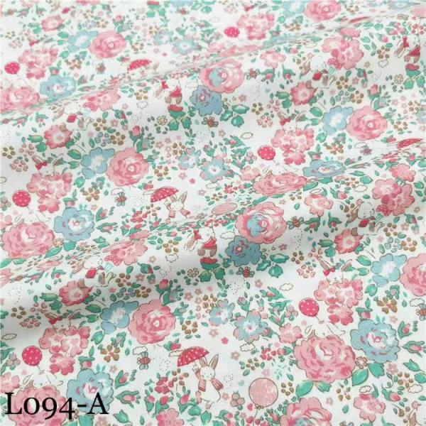 綿100% カット DIY 花柄 刺繍 手芸用 手作り 生地 ハンドメイド 綿レース生地160cm*100cm L094