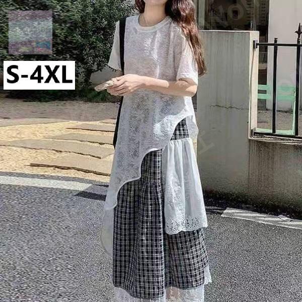 セットアップ レディース 上下セット 春夏 半袖Tシャツ スカート 2点