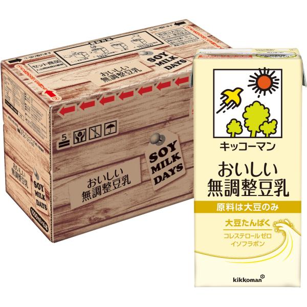 他サイト： Amazon.co.jp限定キッコーマン おいしい無調整豆乳SOYMILK DAYS 1000ml×6本の商品画像