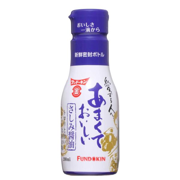 他サイト： フンドーキン醤油 あまくておいしいさしみ醤油 200ml ×4本の商品画像