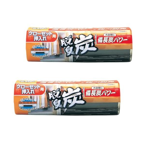 他サイト： 脱臭炭 まとめ買い クローゼット 押入れ用 脱臭剤 300g×2個 備長炭パワー ( タバコ臭 / 汗臭 ) 収納空間 押入 置き型 消臭の商品画像