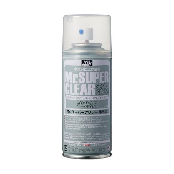 GSI クレオス(GSI Creos) Mr.スーパークリアー スプレー 半光沢 170ml ホビー用仕上材 B516