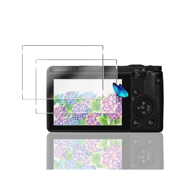 2枚セット 対応 Ricoh GR III/GR IIIX ガラスフィルム 日本旭硝子 硬度9H GR3 / GR3X 用 フィルム 強化ガ