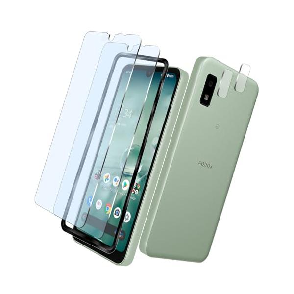 対応 Aquos wish3 / wish2 SH-53 DA302SH ガラスフィルム + Aquos wish3 / wish2 SH-