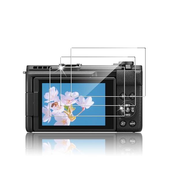 For Canon PowerShot V1 専用 ガラスフィルム 液晶保護 9H硬度 飛散防止 自動吸着 気泡ゼロ 2.5Dラウンドエッジ