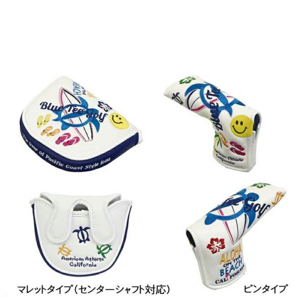 ブルーティーゴルフ ALOHA ON THE BEACH マレット ピンパター用ヘッドカバー 【IR】