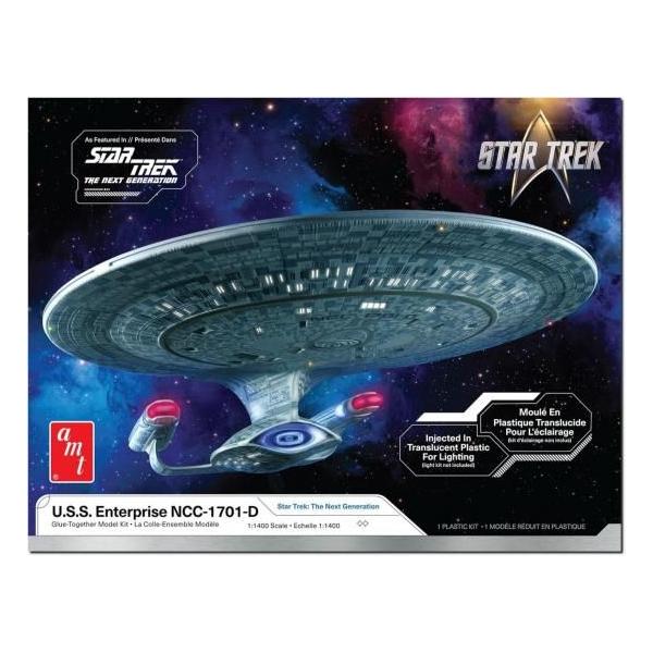 AMT 新スター・トレック U.S.S.エンタープライズ NCC-1701-D クリアエディション 1/1400スケール プラモ