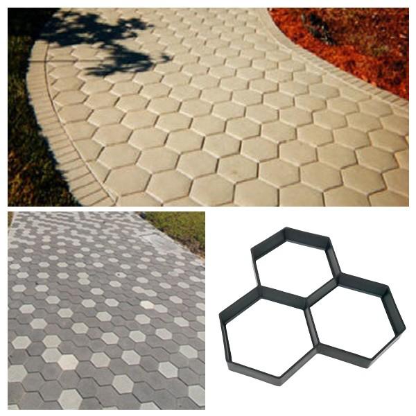 3穴 新作アイテム毎日更新 セメント レンガ 金型 ガーデニング Diy 型枠 石畳 単品 Sr 06 舗装