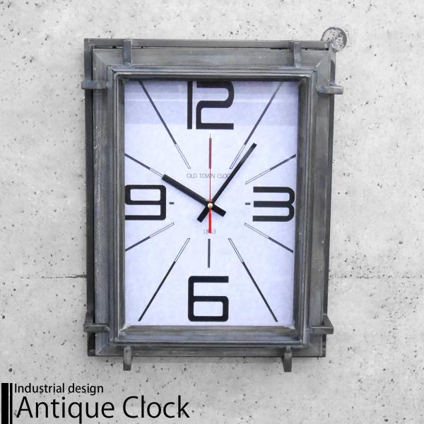 ウォールクロック 壁掛け時計 インダストリアル ヴィンテージ アンティーク アメリカ雑貨 男前 インテリア 時計 Con Imedia Net