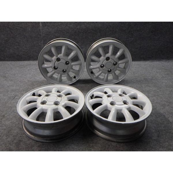 ラパン スズキ 純正 13インチ ホイール 等 ホワイト 13X4J +45 PCD100