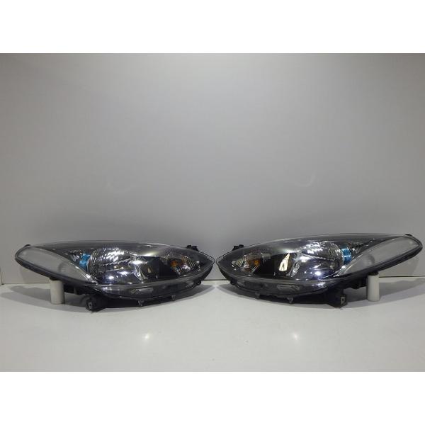 デミオ　ヘッドライト　左右　ハロゲン　DDEJFS　DE3FS　後期　スカイアクティブ　W0128　綺麗　コーティング　260731247