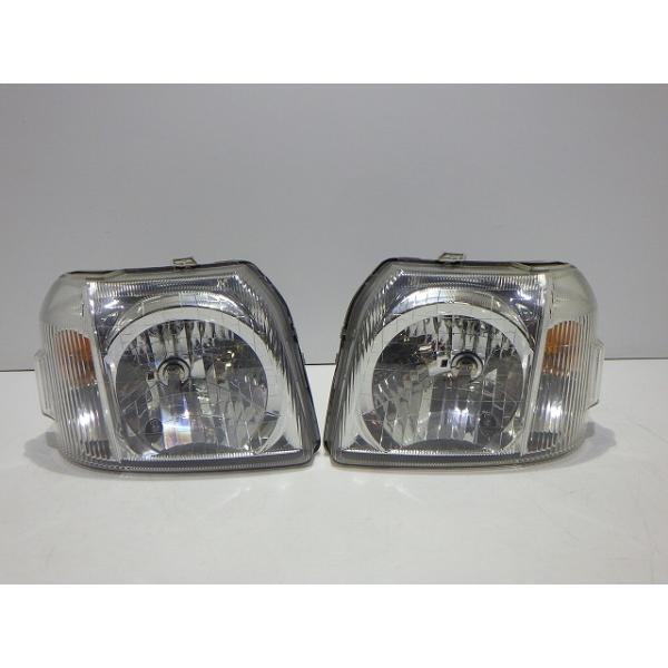 バモス ヘッドライト左右 ハロゲン HM1 HM2 前期 レベ無 100-22335 HH5 HH6 アクティ コーティング 綺麗 260822065