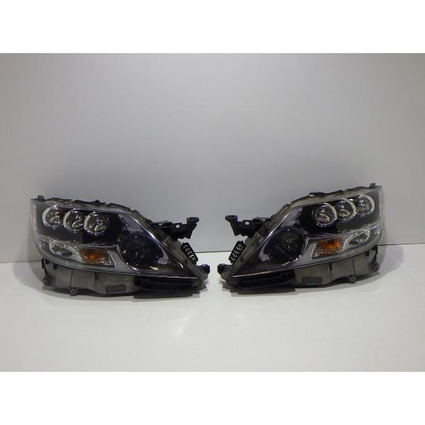 LS600H ハイブリッド ヘッドライト左右 LED UVF45 UVF46 中期 50-110 82 コーティング AFS付 美品 260828005