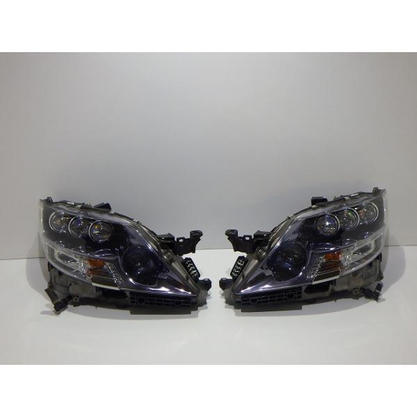 LS600H　ハイブリッド　ヘッドライト　左右　HID　UVF45　UFV46　50-95　タ　AFS付　ブルー　コーティング　綺麗　260902005