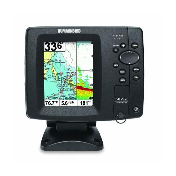 Humminbird 587ci HD Waterproof Marine GPS and Chartplotter with Sounder